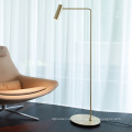Lâmpadas de design moderno com suporte LED dourado para sala de estar